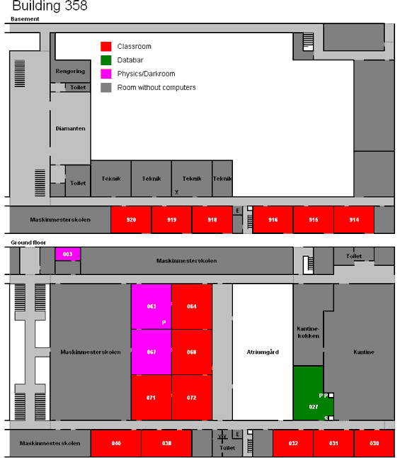 Floor map, Adgangskursus